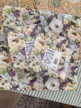 Two Packs of Vintage Floral Napkins by DesignWare American Greeting
